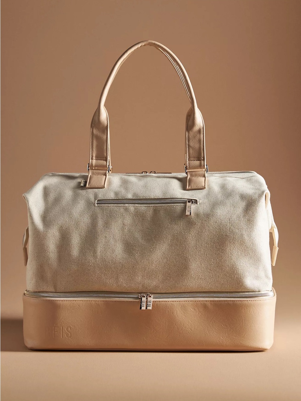 BÉIS The Weekender Bag Beige Cream Travel Carry-On Duffle